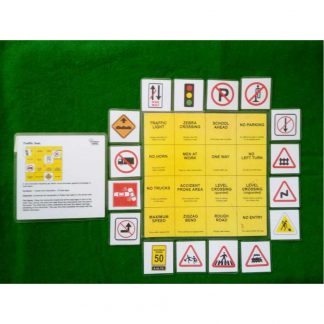 Road Signs traffic jam