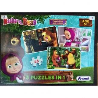 Masha & the Bear 3 in 1 puzzle (48)