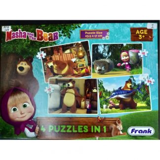 Masha & the Bear 4 in 1 puzzle (9,12,18,24)