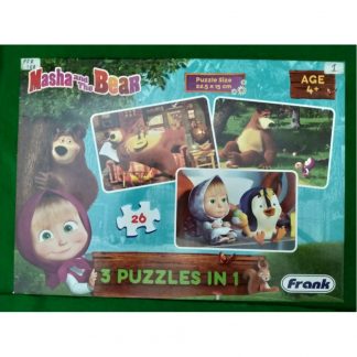 Masha & the Bear 3 in 1 puzzle  (26)