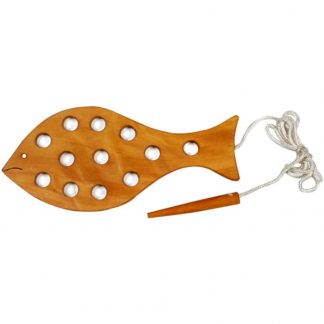Wooden fish lacing