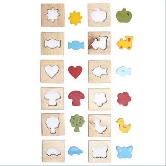 Wooden Feel And Match Memory Game