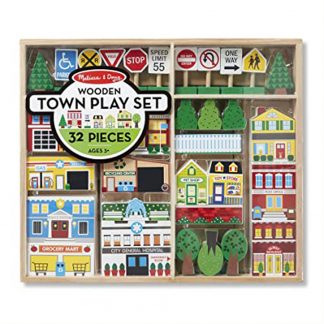 Wooden Town Blocks Play Set